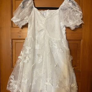 NWT white princess puff-sleeve fairy dress
